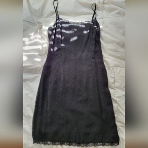 Vintage Black Moschino size 8  slip dress.